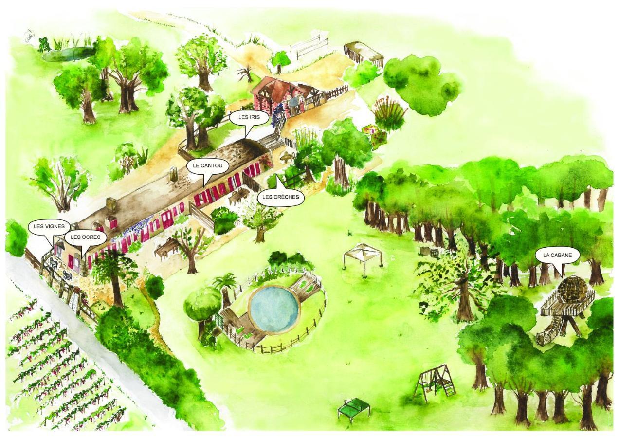Du Vert & Du Bon Air - Linge Maison Inclus - Parking Prive Gratuit - Centre Ville Bergerac 10Mn - Domaine Bellevue Cottage En Perigord 朗布拉 外观 照片